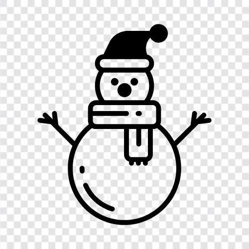 snowmen, Christmas, winter, Christmas decorations icon svg