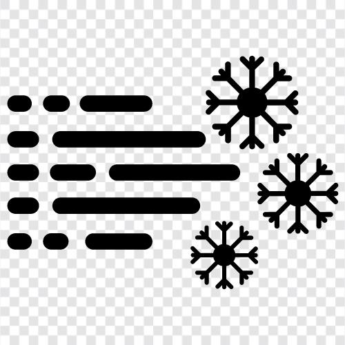 Schneesturm, Whiteout, Winter, Kälte symbol