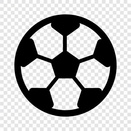 Fußballballbedarf, Fußballballausrüstung, Fußballballvermietung, Fußball symbol