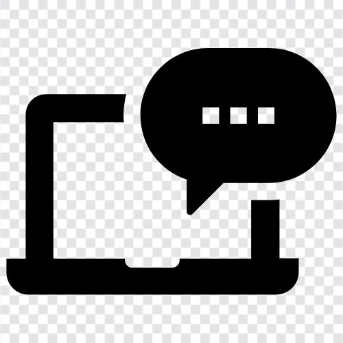 social media, online, messaging, online chat icon svg