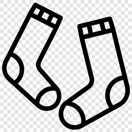 Socken, Schuhe symbol