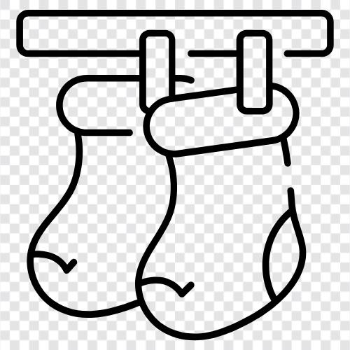 Socken, Socken tragen, Socken anziehen, Socken ausziehen symbol