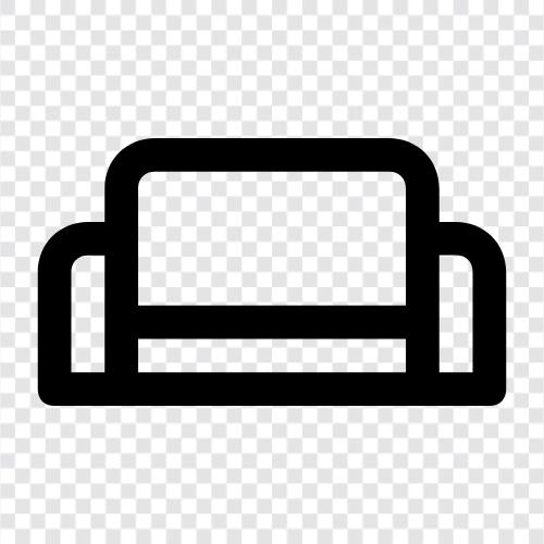 Schlafsofa, Couch, Bett, Schlafzimmer symbol