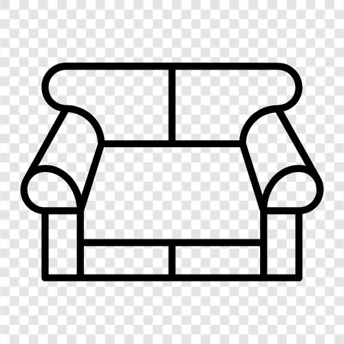 Kanepe Yatağı, Sofa Seti, Kanepe, Loveseat ikon svg