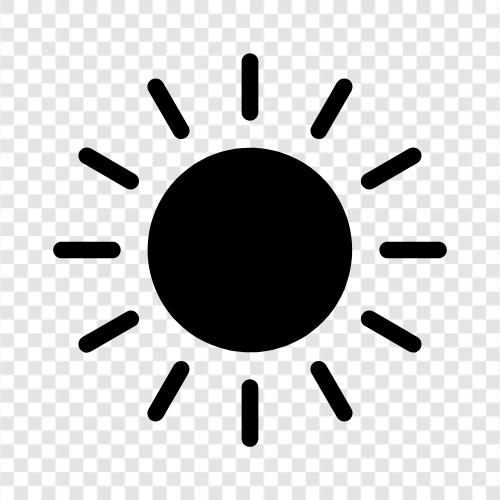 Solar, Sonnenbräune, Sonnenbrand, Sonnenfinsternis symbol