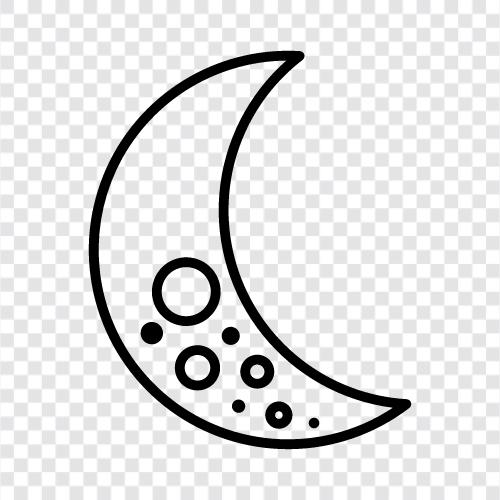 solar eclipse, new moon, moon, astronomy icon svg