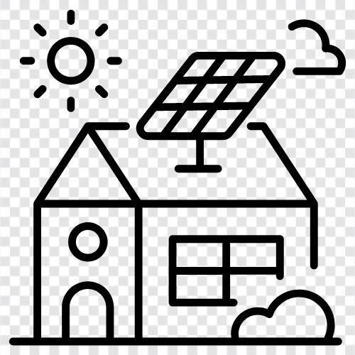 Solarenergie, Erneuerbare Energien, Photovoltaik, Solarzellen symbol