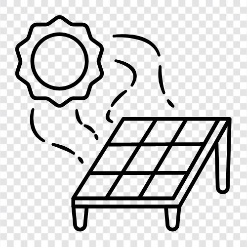 Солнечная энергия, солнечные батареи, солнечные энергетические системы Значок svg