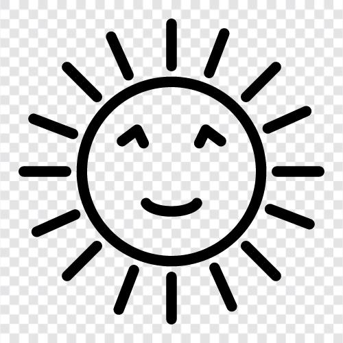 güneş, güneş çiçeği, güneş tutulması, güneş yanığı ikon svg