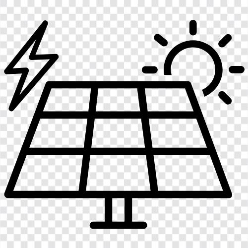 Solarstrom, Solarpaneele, Solarenergie, Solarpaneele zum Verkauf symbol