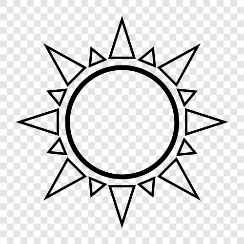 solar, sunbeam, sunflower, solar system icon svg