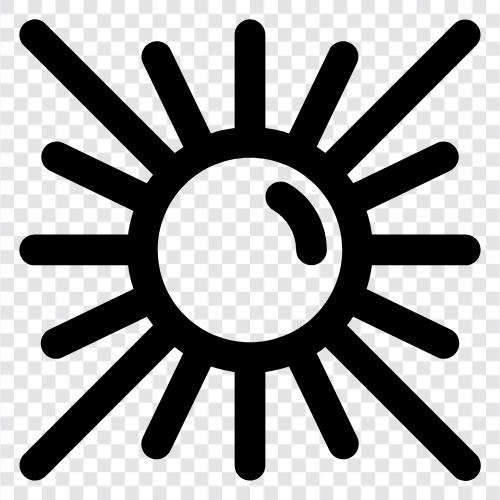 Солнечная энергия, радиация, погода, восход солнца Значок svg