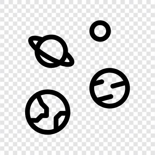 solar system, astronomy, sun, planets icon svg