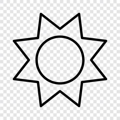 Sonne, Sonnenfinsternis, Sonnenaufgang, Sonnenuntergang symbol