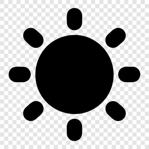 Sonneneinstrahlung, UVStrahlung, Sonnenbrand, Sonnenbräunung symbol