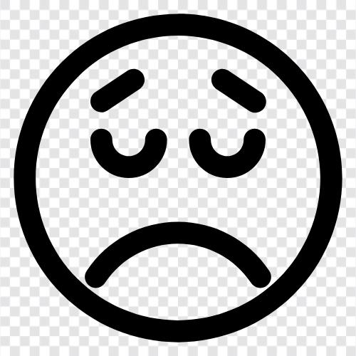 sorrowful, heartbroken, grumpy, angry icon svg