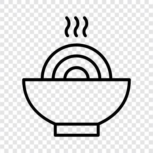 soup, Vietnamese, Asian, beef icon svg