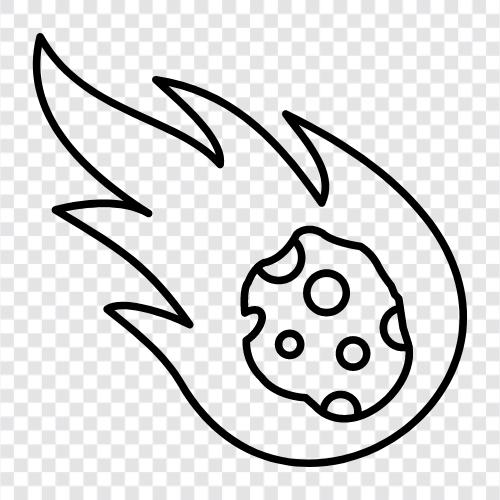 space rock, meteor, space dust, rock icon svg