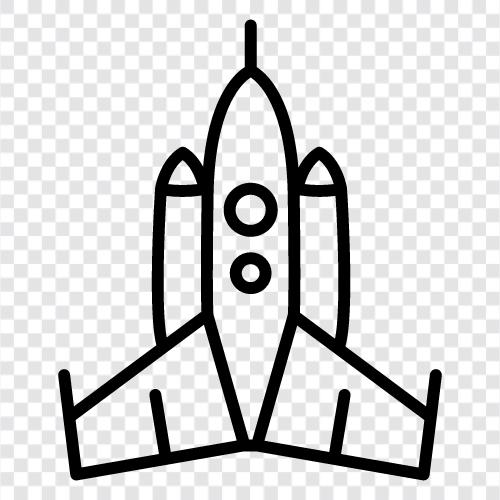 Raum, Start, Astronaut, Space Shuttle symbol