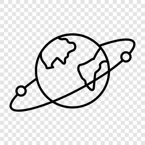 space, astronomy, planets, solar system icon svg