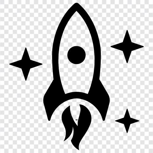 spacecraft, launch, space, astronomy icon svg