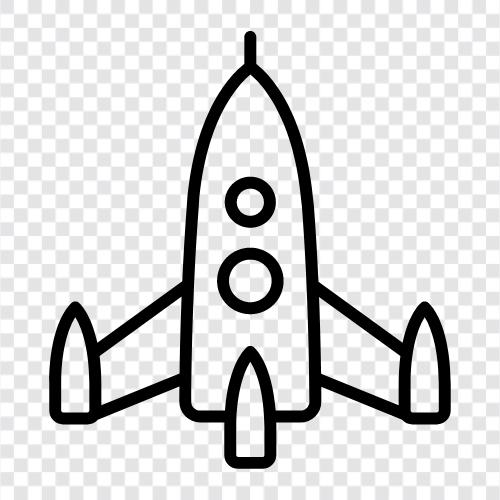 spacecraft, space, launch, orbital icon svg