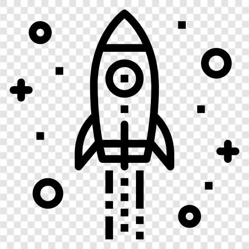 spacecraft, space shuttle, orbit, space exploration icon svg