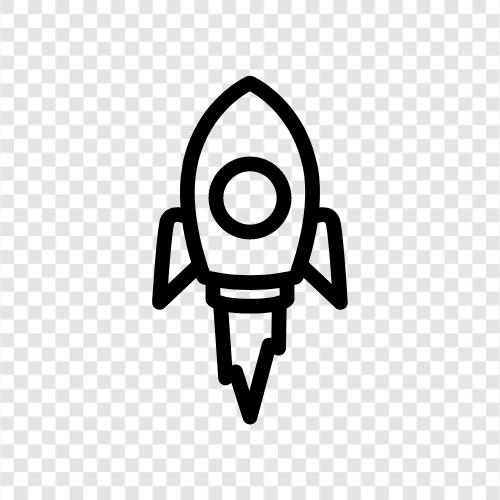 spacecraft, space, launch, journey icon svg