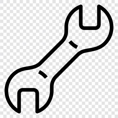 Spanner, Ratchet, Wrench, Opend Значок svg