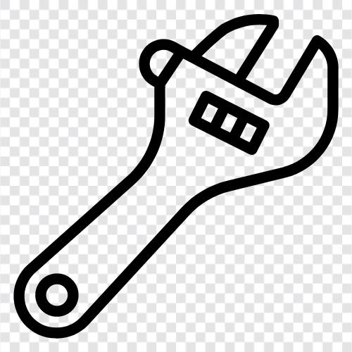 Spanner, Wrench, Adjustable, Nutdriver Adjustable icon svg