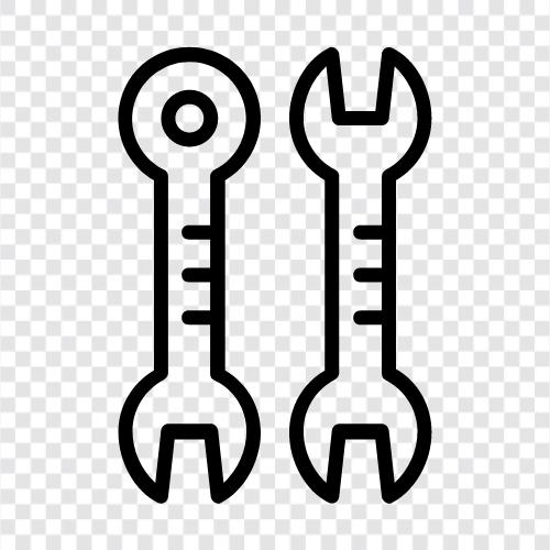 spanner size chart, spanner size conversion, spanner size guide, spanner size icon svg