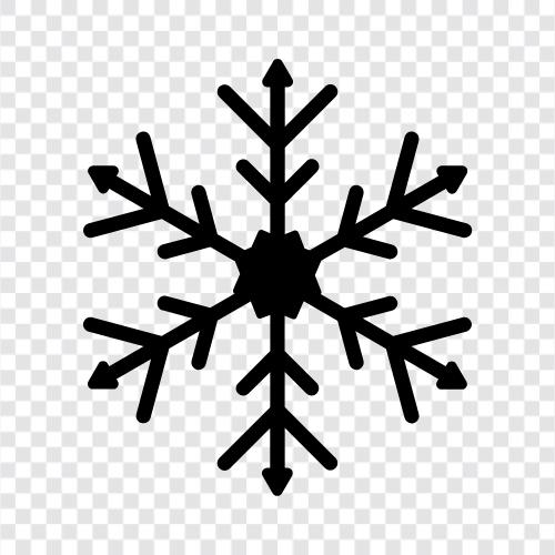 funkelnd, Schnee, Flocken, weiß symbol