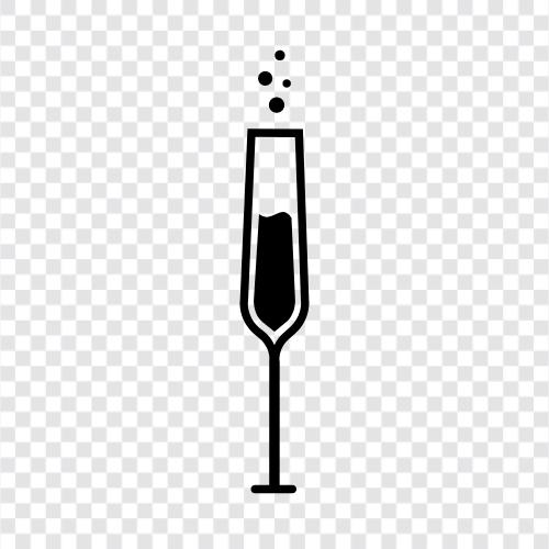 sparkling wine, sparkling grape juice, Prosecco, Champagne icon svg