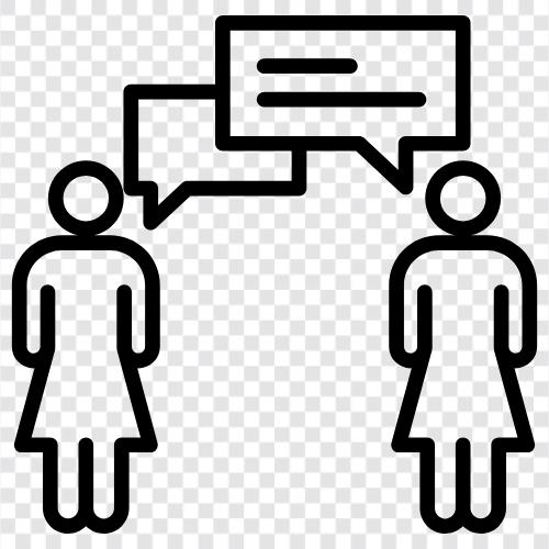 speaking, conversation, discussion, dialogue icon svg