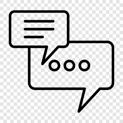 speech, conversation, discourse, discussion icon svg