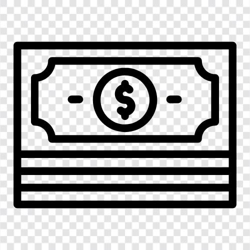 spending, savings, debt, money icon svg