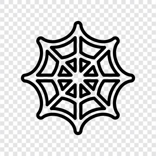 Spider Webs, Spider Weaving, Web Spinning, Web Building icon svg