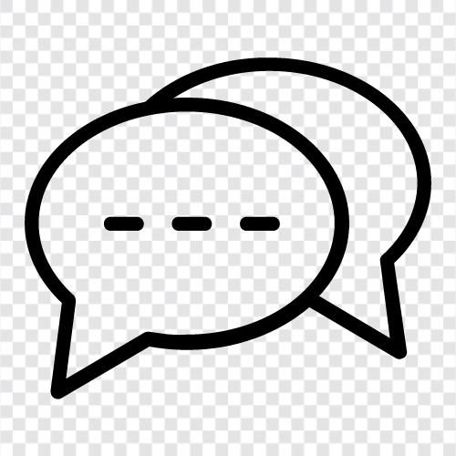 spoken, written, texting, emails icon svg