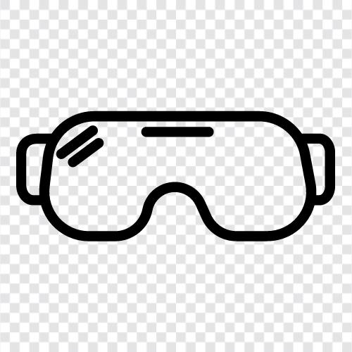 Sportbrille, Fahrradbrille, Schneebrille, Brille symbol