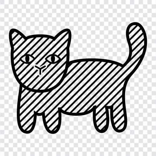 spotted cat, calico cat, tortoiseshell cat, black and icon svg