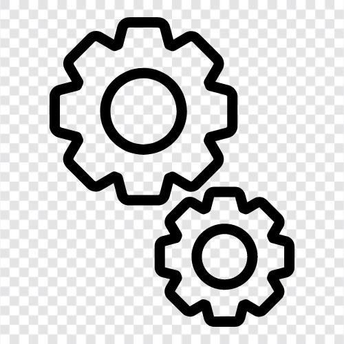 Sprocket, dişli, pulley, kemer ikon svg