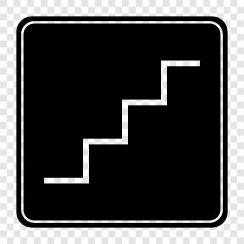 merdivenler, inişler, basamaklar, adımlar ikon svg