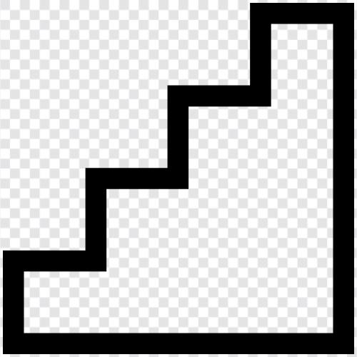 staircase, up and down, descending, landings icon svg