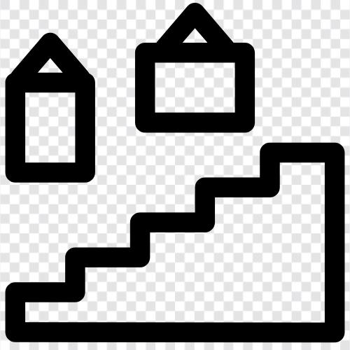 staircases, stairwell, steps, home stairway icon svg