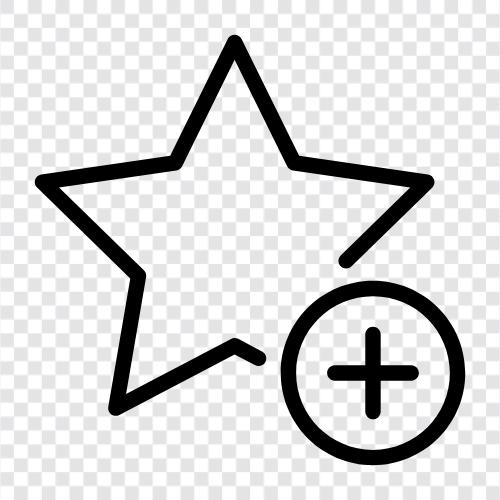 Sterne, hinzufügen, Bewertung, Bewertungssystem symbol