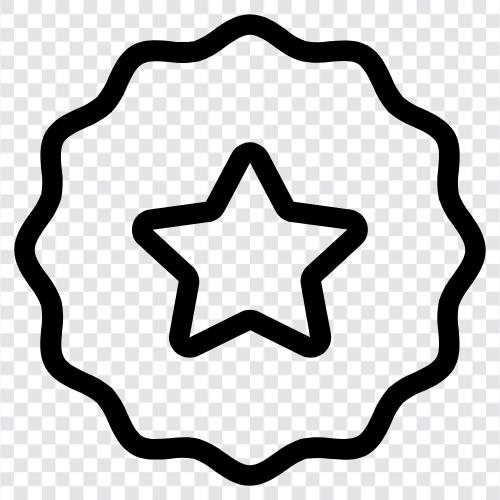 star, badges, awards, certificate icon svg