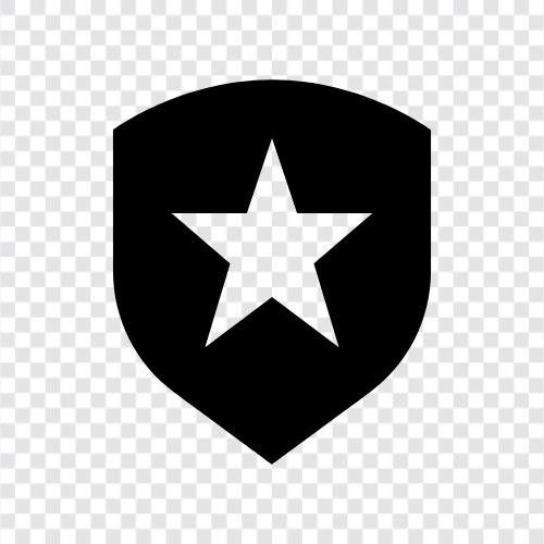 Звездный щит, суперзащитный щит, непобедимый щит, неразрушимый щит Значок svg