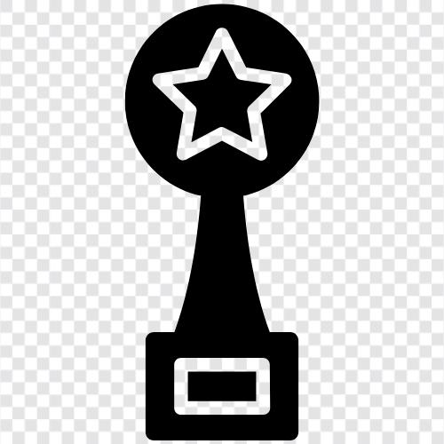 star trophy, star trophies, star award icon svg