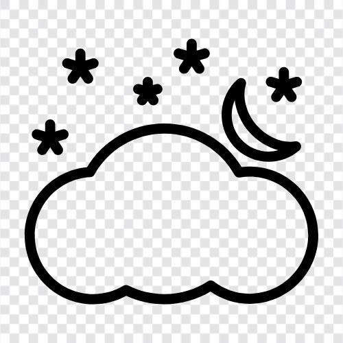 stars in the cloud, clouds with stars, star cloud, starry clouds icon svg