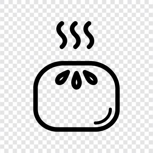 steam dumpling recipe, Steam dumpling icon svg